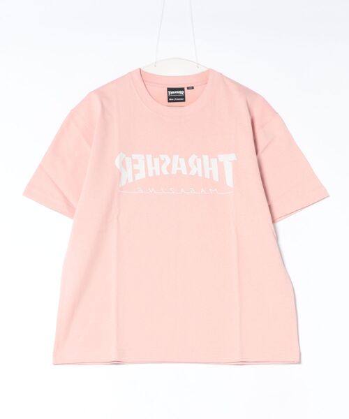 THRASHER(スラッシャー)の「THRASHER/スラッシャー 半袖 Tシャツ レディース プリントSSTEE ムラサキ限定 262TH2ST085(Tシャツ/カットソー・レディース・ピンク/グリーン/ホワイト/グレー・FREE)」の6枚目の写真
