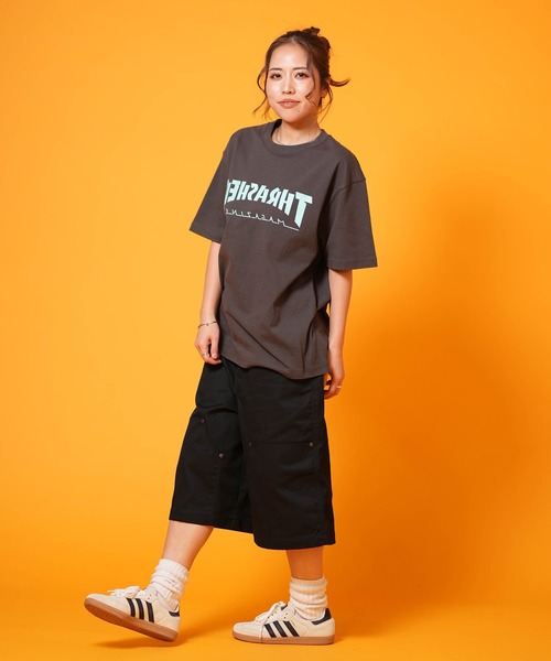 THRASHER(スラッシャー)の「THRASHER/スラッシャー 半袖 Tシャツ レディース プリントSSTEE ムラサキ限定 262TH2ST085(Tシャツ/カットソー・レディース・ピンク/グリーン/ホワイト/グレー・FREE)」の20枚目の写真