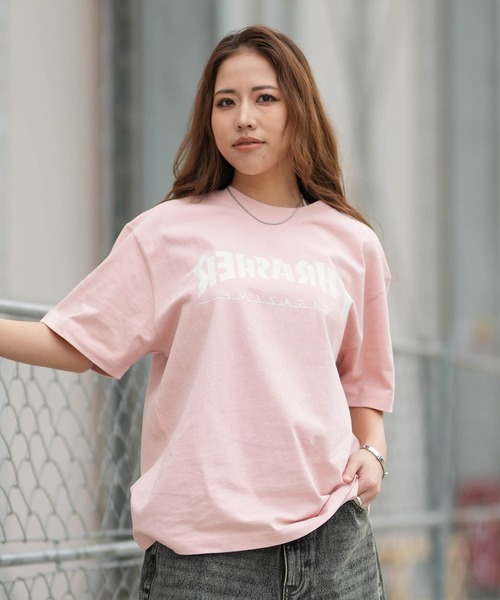 THRASHER(スラッシャー)の「THRASHER/スラッシャー 半袖 Tシャツ レディース プリントSSTEE ムラサキ限定 262TH2ST085(Tシャツ/カットソー・レディース・ピンク/グリーン/ホワイト/グレー・FREE)」の12枚目の写真
