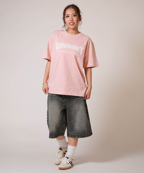 THRASHER(スラッシャー)の「THRASHER/スラッシャー 半袖 Tシャツ レディース プリントSSTEE ムラサキ限定 262TH2ST085(Tシャツ/カットソー・レディース・ピンク/グリーン/ホワイト/グレー・FREE)」の10枚目の写真
