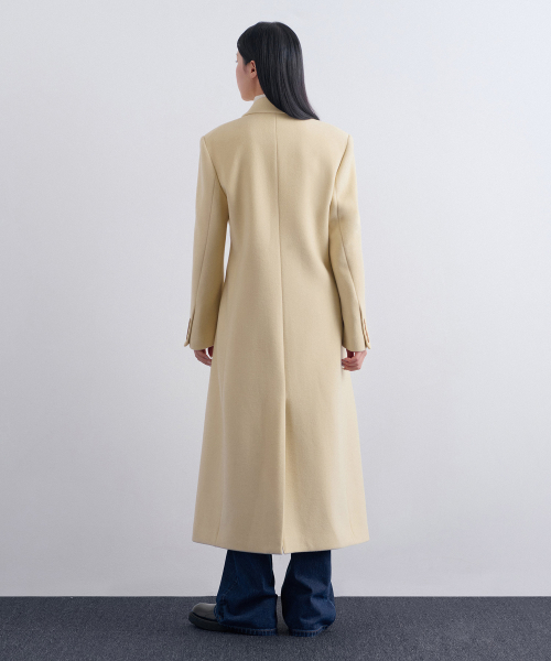 MUSINSA STANDARD WOMAN（ムシンサスタンダードウーマン）の「ウィメンズカシミヤブレンドタイディマキシコート[バター]（チェスターコート・レディース・その他・LARGE/MEDIUM/SMALL/X-SMALL）」の6枚目の写真