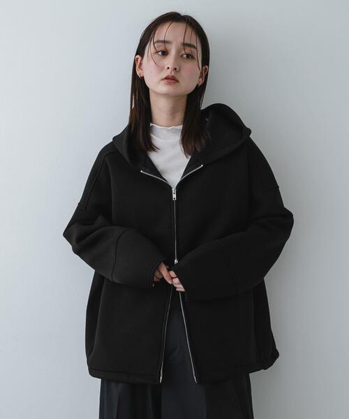 SENSE OF PLACE by URBAN RESEARCH（センスオブプレイスバイアーバンリサーチ）の「コクーンスリーブZIPパーカー（パーカー・レディース・グレー/ブラック/アイボリー・ONE）」の11枚目の写真