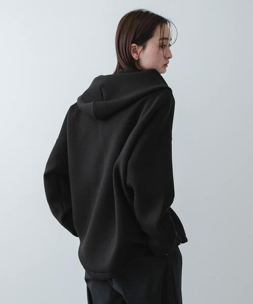 SENSE OF PLACE by URBAN RESEARCH（センスオブプレイスバイアーバンリサーチ）の「コクーンスリーブZIPパーカー（パーカー・レディース・グレー/ブラック/アイボリー・ONE）」の12枚目の写真