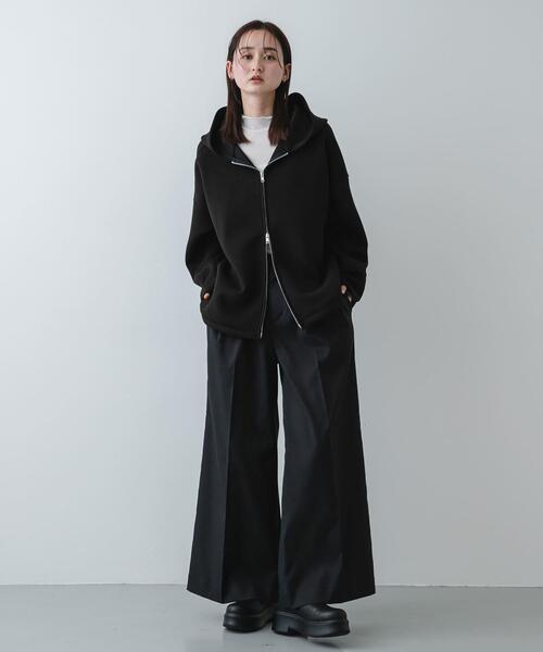 SENSE OF PLACE by URBAN RESEARCH（センスオブプレイスバイアーバンリサーチ）の「コクーンスリーブZIPパーカー（パーカー・レディース・グレー/ブラック/アイボリー・ONE）」の13枚目の写真