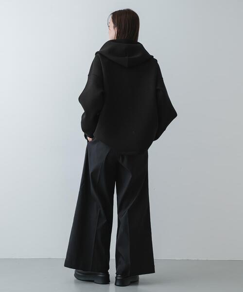 SENSE OF PLACE by URBAN RESEARCH（センスオブプレイスバイアーバンリサーチ）の「コクーンスリーブZIPパーカー（パーカー・レディース・グレー/ブラック/アイボリー・ONE）」の15枚目の写真