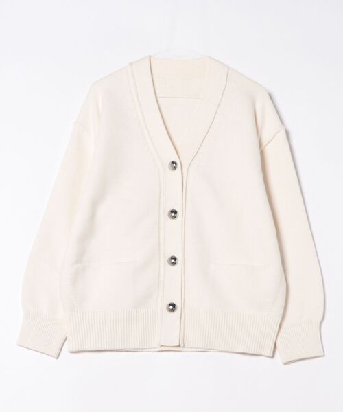 メタルボタンVネックカーディガン（カーディガン/ボレロ）｜ADAM ET
