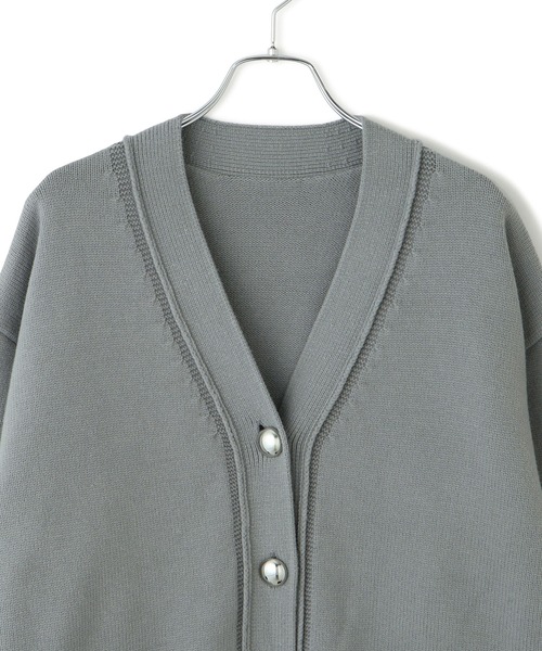 ADAM ET ROPE'(アダムエロペ)の「【WEB限定】メタルボタンVネックカーディガン(カーディガン/ボレロ・レディース・グレー/オフホワイト/ピンク/サックスブルー・FREE)」の21枚目の写真