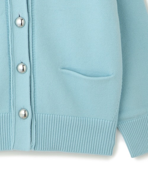 ADAM ET ROPE'(アダムエロペ)の「【WEB限定】メタルボタンVネックカーディガン(カーディガン/ボレロ・レディース・グレー/オフホワイト/ピンク/サックスブルー・FREE)」の7枚目の写真