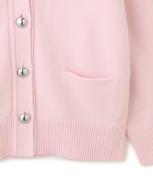 ADAM ET ROPE'(アダムエロペ)の「【WEB限定】メタルボタンVネックカーディガン(カーディガン/ボレロ・レディース・グレー/オフホワイト/ピンク/サックスブルー・FREE)」の10枚目の写真
