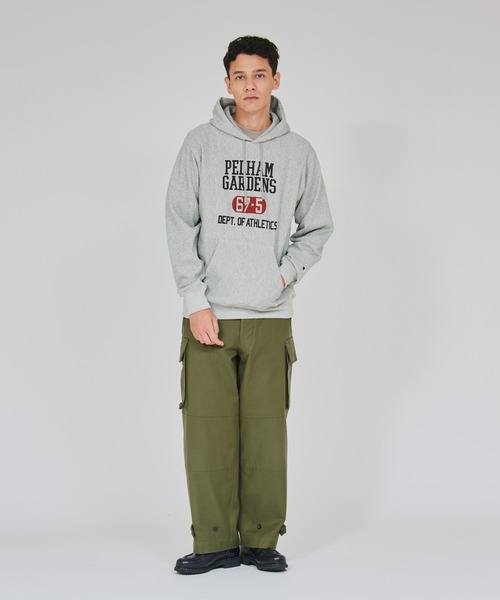 Champion(チャンピオン)の「【Champion/チャンピオン】メンズ リバースウィーブ(R) フーデッドスウェットシャツ(パーカー・メンズ・ダークブラック/オートミール/ネイビー/グレー・MEDIUM/X-LARGE/LARGE)」の9枚目の写真