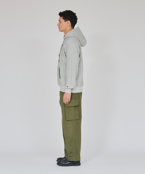 Champion(チャンピオン)の「【Champion/チャンピオン】メンズ リバースウィーブ(R) フーデッドスウェットシャツ(パーカー・メンズ・ダークブラック/オートミール/ネイビー/グレー・MEDIUM/X-LARGE/LARGE)」の10枚目の写真