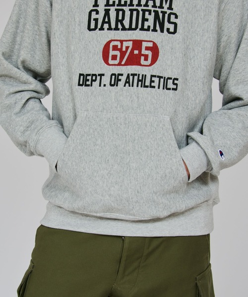 Champion(チャンピオン)の「【Champion/チャンピオン】メンズ リバースウィーブ(R) フーデッドスウェットシャツ(パーカー・メンズ・ダークブラック/オートミール/ネイビー/グレー・MEDIUM/X-LARGE/LARGE)」の5枚目の写真