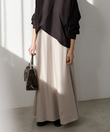IENA | 《接触冷感》キュプラサテンフレアスカート(スカート)