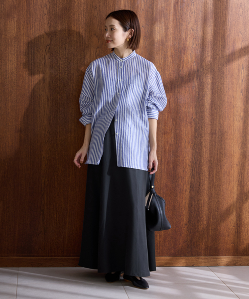 IENA（イエナ）の「キュプラサテンフレアスカート（スカート・レディース・ブラック/ピンク/ベージュ・34/36/38/40）」の4枚目の写真