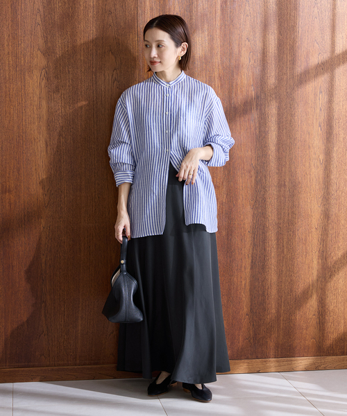 IENA（イエナ）の「キュプラサテンフレアスカート（スカート・レディース・ブラック/ピンク/ベージュ・34/36/38/40）」の13枚目の写真