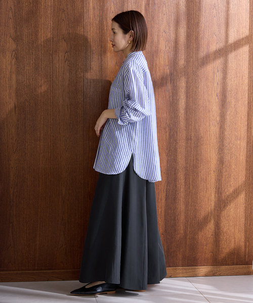 IENA（イエナ）の「キュプラサテンフレアスカート（スカート・レディース・ブラック/ピンク/ベージュ・34/36/38/40）」の14枚目の写真