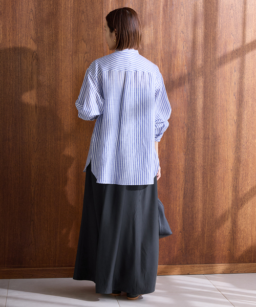 IENA（イエナ）の「キュプラサテンフレアスカート（スカート・レディース・ブラック/ピンク/ベージュ・34/36/38/40）」の15枚目の写真