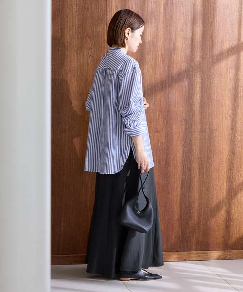 IENA（イエナ）の「キュプラサテンフレアスカート（スカート・レディース・ブラック/ピンク/ベージュ・34/36/38/40）」の16枚目の写真