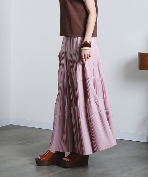 ROSE BUD(ローズバッド)の「TIERED SKIRT(スカート・レディース・カーキ/ブラック/ピンク・ONE SIZE)」の21枚目の写真