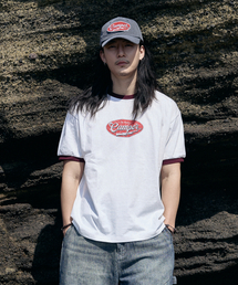 クラックサークルリンガーTシャツ[アイボリー]