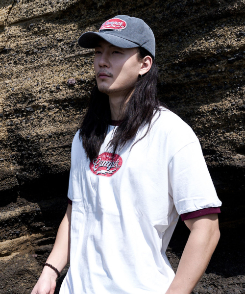 FAKE CAMPER（フェイクキャンパー）の「クラックサークルリンガーTシャツ[アイボリー]（Tシャツ/カットソー・メンズ・アイボリー・MEDIUM/LARGE/X-LARGE）」の2枚目の写真