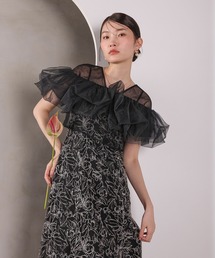 Kana（カナ）の「ボリュームボレロ花柄ワンピースドレス 2点セットワンピースドレス パーティー ドレス 結婚式 お呼ばれ オケージョン（ドレス）」