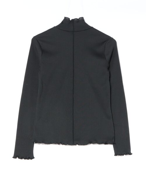 STRAWBERRY-FIELDS（ストロベリーフィールズ）の「ブライトテレコ_メローアクセントリブプルオーバー（その他トップス・レディース・ブラック/グレー×ホワイト/ホワイト系その他・2）」の4枚目の写真