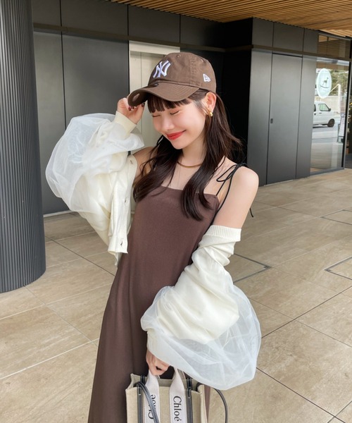 hinari（ヒナリ）の「チュールカーディガン（カーディガン/ボレロ・レディース・オフホワイト/ピンク/クリーム・FREE）」の13枚目の写真