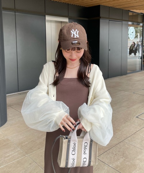 hinari（ヒナリ）の「チュールカーディガン（カーディガン/ボレロ・レディース・オフホワイト/ピンク/クリーム・FREE）」の14枚目の写真