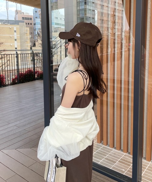 hinari（ヒナリ）の「チュールカーディガン（カーディガン/ボレロ・レディース・オフホワイト/ピンク/クリーム・FREE）」の16枚目の写真