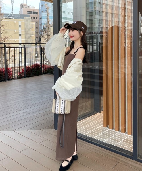 hinari（ヒナリ）の「チュールカーディガン（カーディガン/ボレロ・レディース・オフホワイト/ピンク/クリーム・FREE）」の17枚目の写真