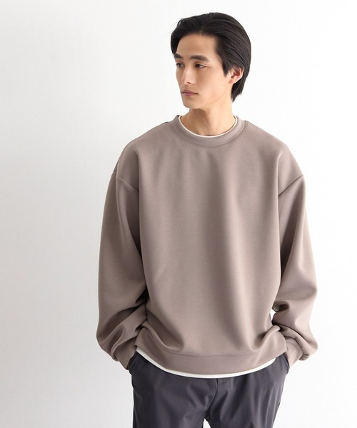 coca（coca）（コカ）の「ソフトジャージーレイヤード風トップス（Tシャツ/カットソー・メンズ・チャコール/グレイッシュベージュ・M/L/XL）」の10枚目の写真
