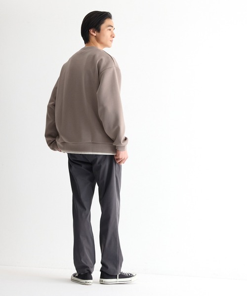 coca（coca）（コカ）の「ソフトジャージーレイヤード風トップス（Tシャツ/カットソー・メンズ・チャコール/グレイッシュベージュ・M/L/XL）」の11枚目の写真