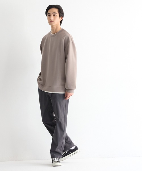 coca（coca）（コカ）の「ソフトジャージーレイヤード風トップス（Tシャツ/カットソー・メンズ・チャコール/グレイッシュベージュ・M/L/XL）」の13枚目の写真