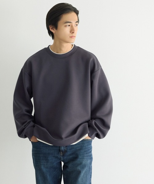 coca（coca）（コカ）の「ソフトジャージーレイヤード風トップス（Tシャツ/カットソー・メンズ・チャコール/グレイッシュベージュ・M/L/XL）」の15枚目の写真