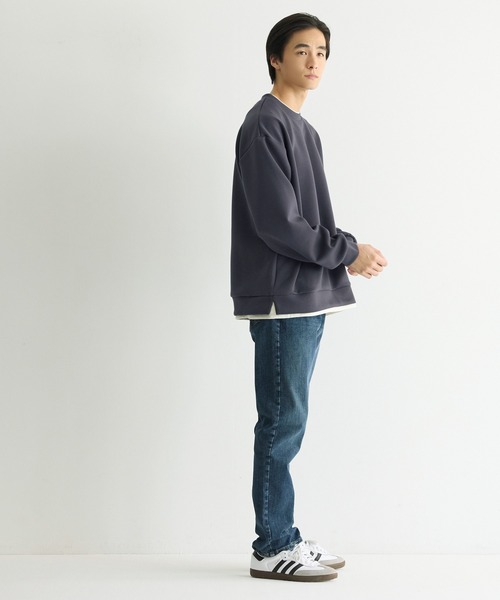 coca（coca）（コカ）の「ソフトジャージーレイヤード風トップス（Tシャツ/カットソー・メンズ・チャコール/グレイッシュベージュ・M/L/XL）」の16枚目の写真