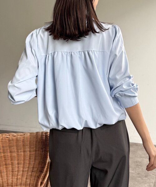CPCM（シーピーシーエム）の「短丈バルーンシャツ（シャツ/ブラウス・レディース・サックスブルー/ホワイト/ピンク・FREE）」の10枚目の写真