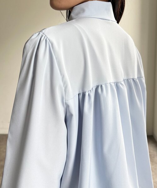 CPCM（シーピーシーエム）の「短丈バルーンシャツ（シャツ/ブラウス・レディース・サックスブルー/ホワイト/ピンク・FREE）」の18枚目の写真