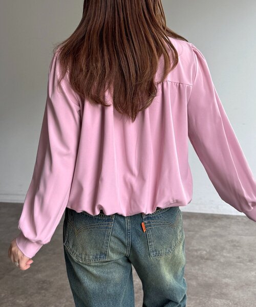 CPCM（シーピーシーエム）の「短丈バルーンシャツ（シャツ/ブラウス・レディース・サックスブルー/ホワイト/ピンク・FREE）」の21枚目の写真