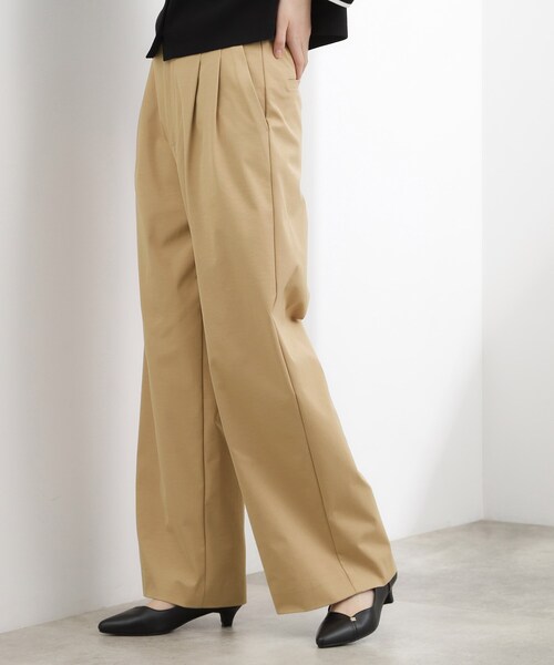 grove(グローブ)の「ツータック ワイドチノパンツ(その他パンツ・レディース・ネイビー/ベージュ・03/02/04/01/05)」の4枚目の写真