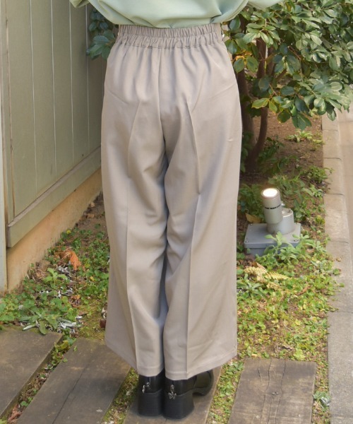 axes femme（アクシーズファム）の「サイドボタンタックパンツ（その他パンツ・レディース・ブラック/ベージュ・FREE）」の5枚目の写真