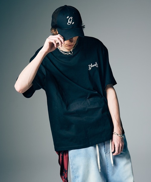 glamb（グラム）の「Floral Spin Logo T-Shirt / フローラルスピンロゴTシャツ（Tシャツ/カットソー・メンズ・ホワイト/ブラック・S/M/L）」の8枚目の写真