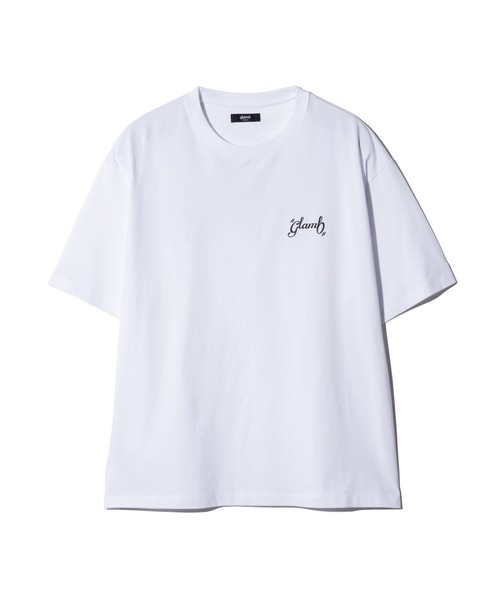 glamb（グラム）の「Floral Spin Logo T-Shirt / フローラルスピンロゴTシャツ（Tシャツ/カットソー・メンズ・ホワイト/ブラック・S/M/L）」の3枚目の写真