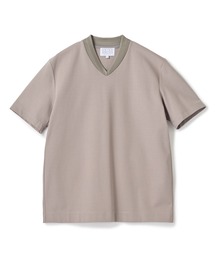 VネックテイラーTシャツ〈ストレッチ・マシンウォッシャブル・防臭・接触冷感〉
