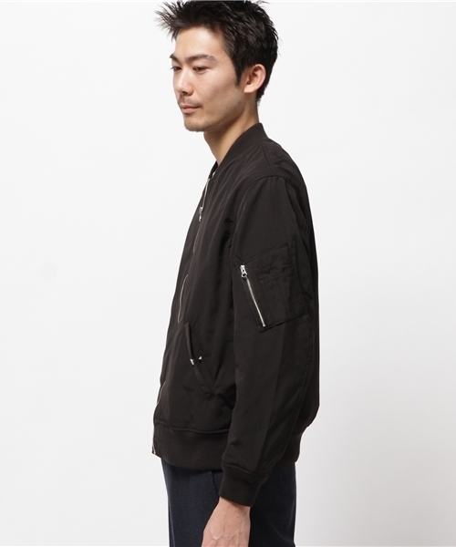 WEGO（ウィゴー）の「WEGO/スタンダードMA-1（MA-1・メンズ・ネイビー/ベージュ/カーキ/ブラック/ホワイト・LARGE/MEDIUM）」の17枚目の写真