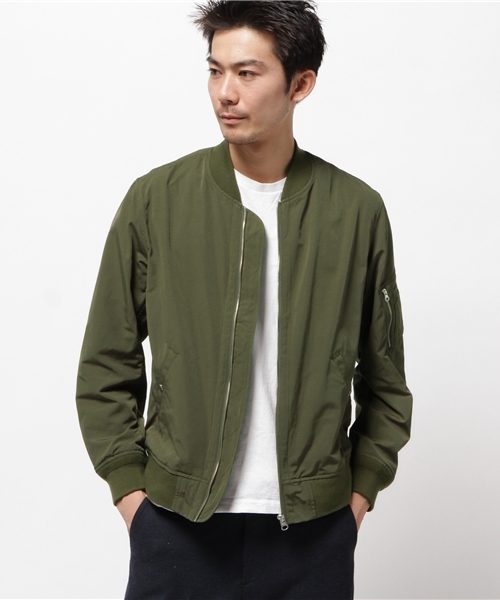 WEGO（ウィゴー）の「WEGO/スタンダードMA-1（MA-1・メンズ・ネイビー/ベージュ/カーキ/ブラック/ホワイト・LARGE/MEDIUM）」の21枚目の写真