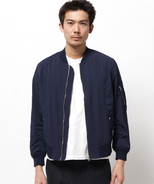 WEGO（ウィゴー）の「WEGO/スタンダードMA-1（MA-1・メンズ・ネイビー/ベージュ/カーキ/ブラック/ホワイト・LARGE/MEDIUM）」の22枚目の写真