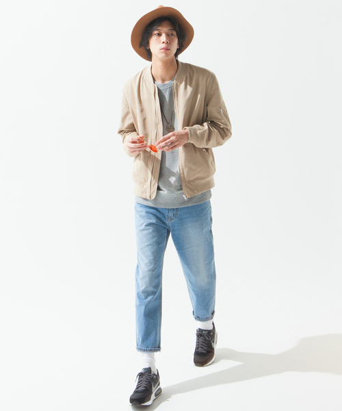 WEGO（ウィゴー）の「WEGO/スタンダードMA-1（MA-1・メンズ・ネイビー/ベージュ/カーキ/ブラック/ホワイト・LARGE/MEDIUM）」の9枚目の写真