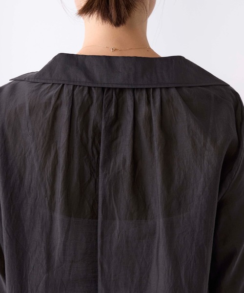 TICCA（ティッカ）の「【TICCA】コットンシルクスキッパーシャツ（シャツ/ブラウス・レディース・スミクロ/サックスブルー・FREE）」の22枚目の写真