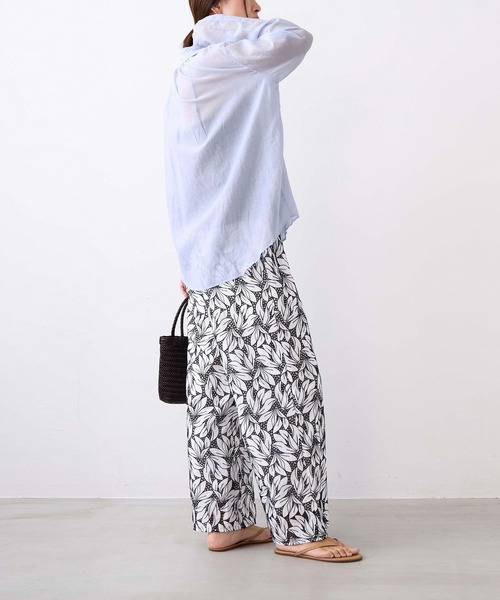 TICCA（ティッカ）の「【TICCA】コットンシルクスキッパーシャツ（シャツ/ブラウス・レディース・スミクロ/サックスブルー・FREE）」の10枚目の写真